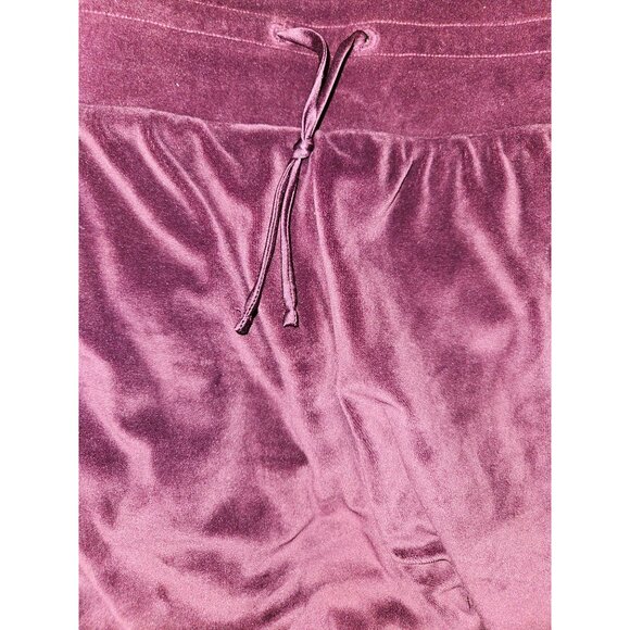 Victoria Secret Purple Velour Pull On Soft Lounge Jogging Pants Women Size XL - Picture 7 of 10